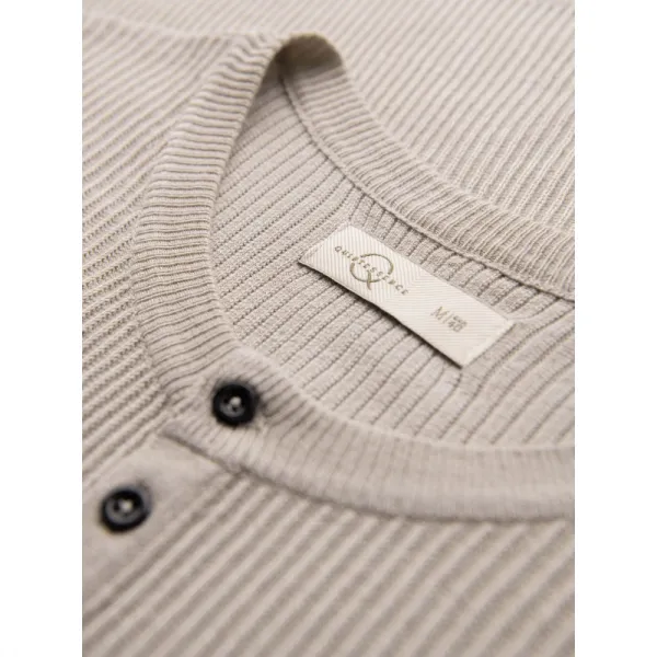 Pánsky sveter OMBRE Sweater OM-SWSW-0183 V-3ight grey