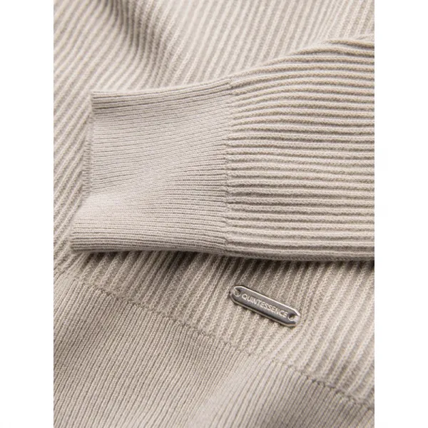 Pánsky sveter OMBRE Sweater OM-SWSW-0183 V-3ight grey