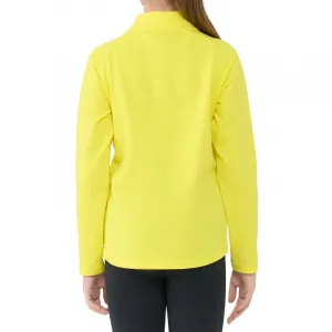 Chlapčenská zateplená lyžiarska mikina s 1 2 zipsom 4F JUNIOR BRUSHED UNDERWEAR U106-4FJWAW25UBRUU106-71S-YELLOW
