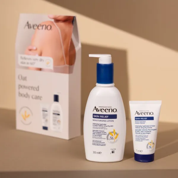 AVEENO Skin Relief Darčeková sada hydratačné telové mlieko + hydratačný krém na ruky set