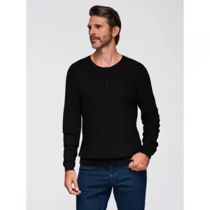 Pánsky sveter OMBRE Sweater OM-SWSW-0182 V-2 black