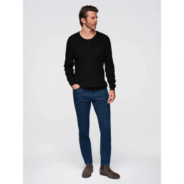 Pánsky sveter OMBRE Sweater OM-SWSW-0182 V-2 black