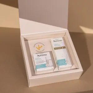 AVEENO CALM+RESTORE darčeková sada hydratačný gél + rehydratačný krém set