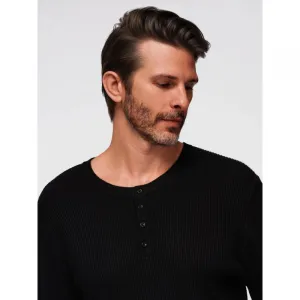 Pánsky sveter OMBRE Sweater OM-SWSW-0182 V-2 black