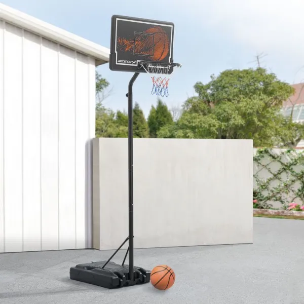Basketbalový kôš s nastaviteľnou výškou na vonkajšie použiti