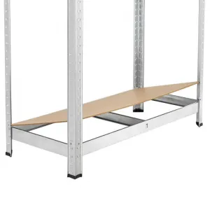 Kovový rohový regál 180x70x40-70 cm, 5 políc, nosnosť 875 kg