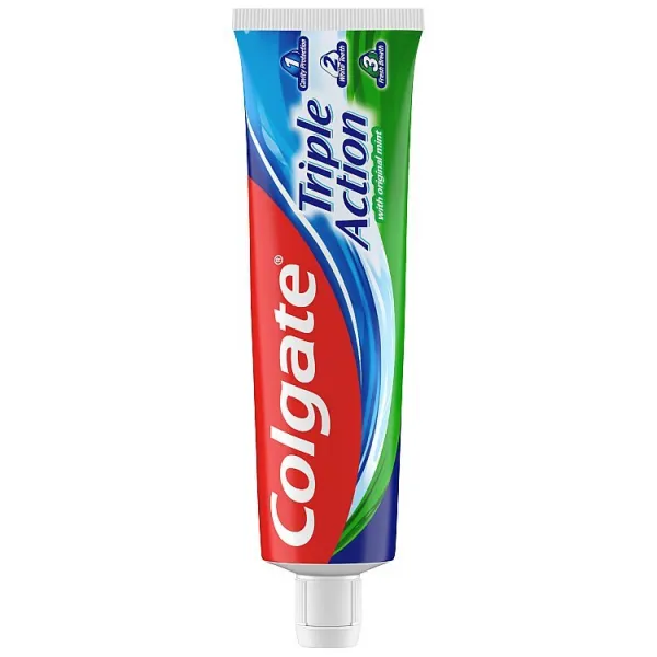 Colgate Triple Action Original Mint zubná pasta proti zubnému kazu 50 ml