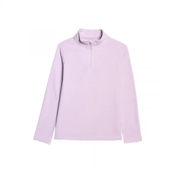 Dievčenská lyžiarska flisová mikina 4F JUNIOR FLEECE UNDERWEAR F060-4FJWAW25UFLEF060-51S-VIOLET