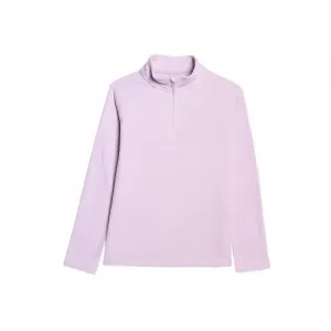 Dievčenská lyžiarska flisová mikina 4F JUNIOR FLEECE UNDERWEAR F060-4FJWAW25UFLEF060-51S-VIOLET