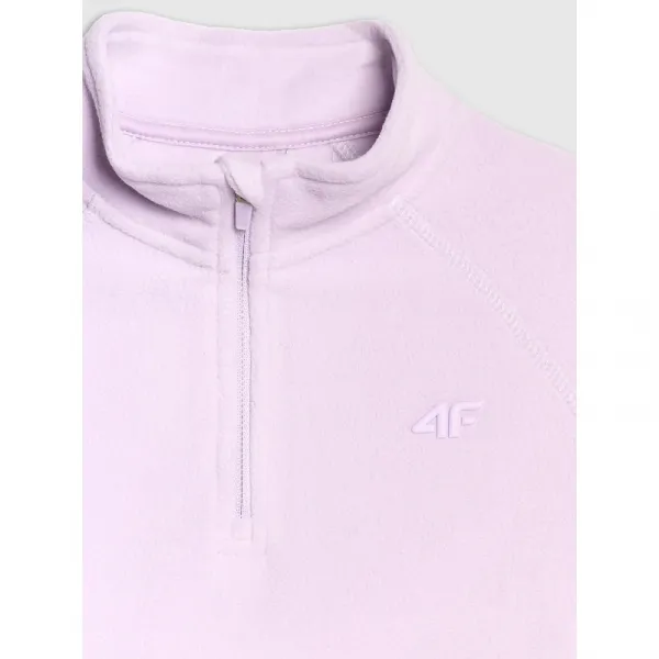 Dievčenská lyžiarska flisová mikina 4F JUNIOR FLEECE UNDERWEAR F060-4FJWAW25UFLEF060-51S-VIOLET