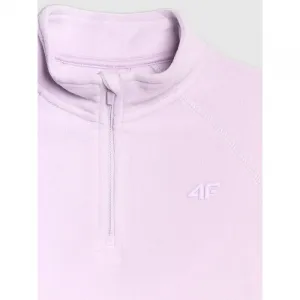 Dievčenská lyžiarska flisová mikina 4F JUNIOR FLEECE UNDERWEAR F060-4FJWAW25UFLEF060-51S-VIOLET