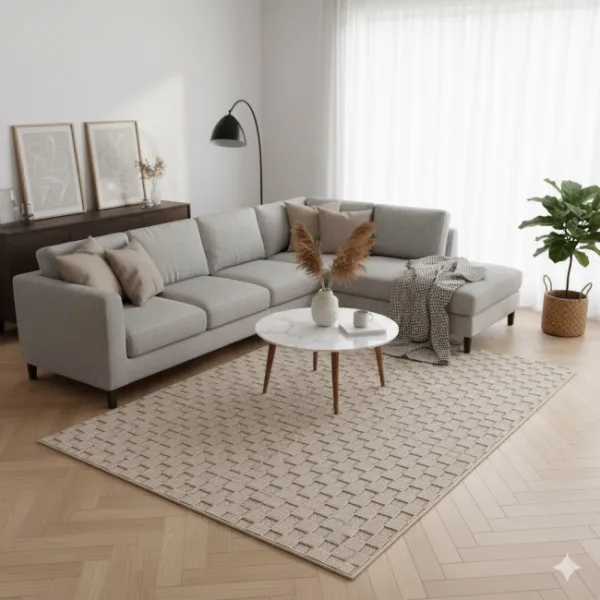 Koberec HELIX 3D béžový