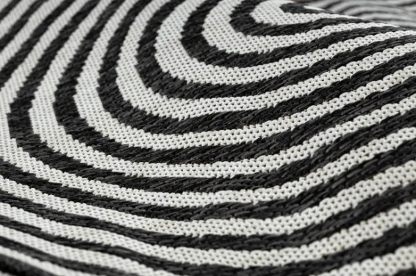 Koberec ORGANIC 2131 geometrický, krémový / čierny / naturálny