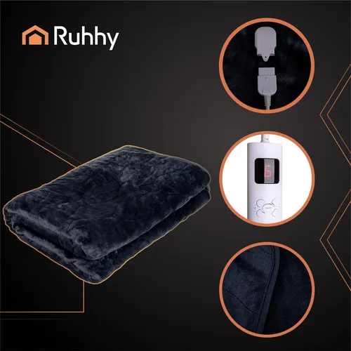 JAKS Elektrická deka 180 x 130 cm Ruhhy Farebné varianty: šedá
