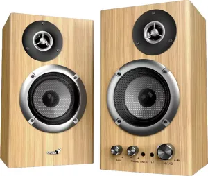 GENIUS Reproduktor SP-HF1812BT, BT, 3.5mm jack, 50W, světlé dřevo
