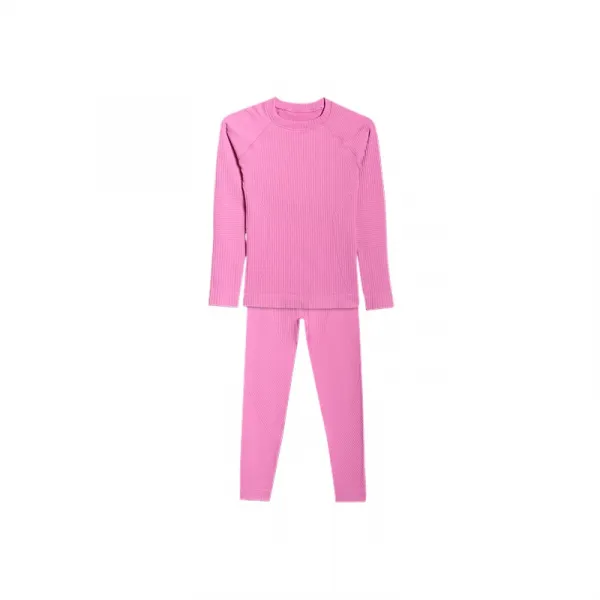 Dievčenské termoprádlo vrchný a spodný diel 4F JUNIOR SEAMLESS UNDERWEAR F251-4FJWAW25USEAF251-55S-HOT PINK