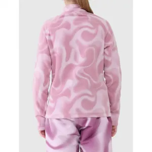 Dievčenská lyžiarska flisová mikina 4F JUNIOR FLEECE UNDERWEAR F061-4FJWAW25UFLEF061-94A-MULTICOLOUR 4 ALLOVER