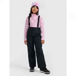 Dievčenská lyžiarska flisová mikina 4F JUNIOR FLEECE UNDERWEAR F061-4FJWAW25UFLEF061-94A-MULTICOLOUR 4 ALLOVER