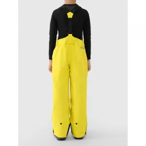 Chlapčenské lyžiarske nohavice 4F JUNIOR TROUSERS FNK M0953-4FJWAW25TFTRM0953-71S-YELLOW