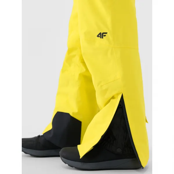 Chlapčenské lyžiarske nohavice 4F JUNIOR TROUSERS FNK M0953-4FJWAW25TFTRM0953-71S-YELLOW