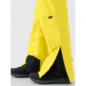 Chlapčenské lyžiarske nohavice 4F JUNIOR TROUSERS FNK M0953-4FJWAW25TFTRM0953-71S-YELLOW