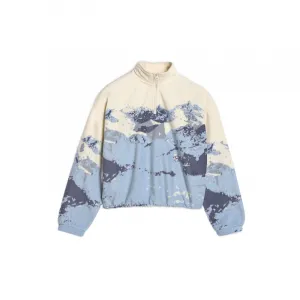 Dievčenská lyžiarska flisová mikina 4F JUNIOR FLEECE F343-4FJWAW25TFLEF343-90A-MULTICOLOUR ALLOVER