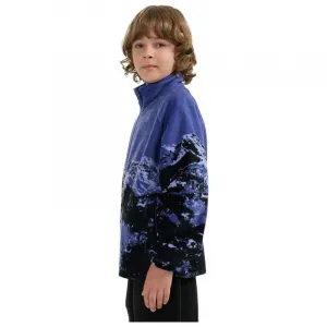 Chlapčenská flisová mikina so zipsom 4F JUNIOR FLEECE M349-4FJWAW25TFLEM349-91A-MULTICOLOUR 1 ALLOVER