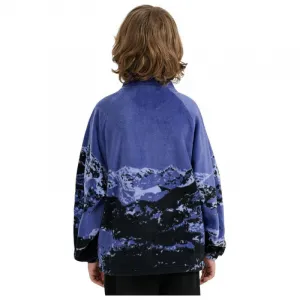 Chlapčenská flisová mikina so zipsom 4F JUNIOR FLEECE M349-4FJWAW25TFLEM349-91A-MULTICOLOUR 1 ALLOVER