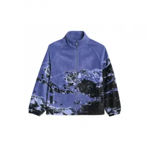 Chlapčenská flisová mikina so zipsom 4F JUNIOR FLEECE M349-4FJWAW25TFLEM349-91A-MULTICOLOUR 1 ALLOVER