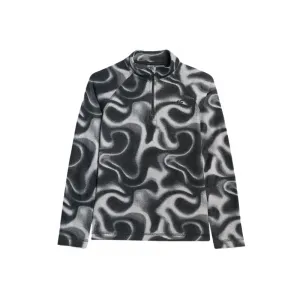 Dievčenská lyžiarska flisová mikina 4F JUNIOR FLEECE UNDERWEAR F061-4FJWAW25UFLEF061-93A-MULTICOLOUR 3 ALLOVER