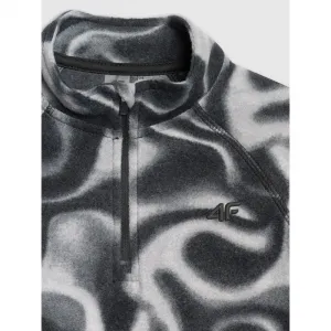 Dievčenská lyžiarska flisová mikina 4F JUNIOR FLEECE UNDERWEAR F061-4FJWAW25UFLEF061-93A-MULTICOLOUR 3 ALLOVER