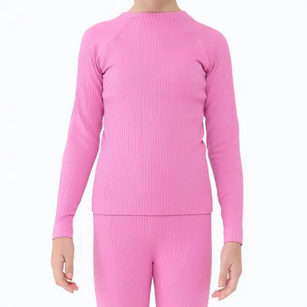 Dievčenské termoprádlo vrchný a spodný diel 4F JUNIOR SEAMLESS UNDERWEAR F251-4FJWAW25USEAF251-55S-HOT PINK