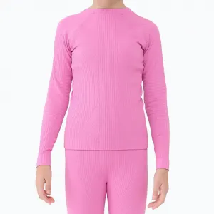 Dievčenské termoprádlo vrchný a spodný diel 4F JUNIOR SEAMLESS UNDERWEAR F251-4FJWAW25USEAF251-55S-HOT PINK