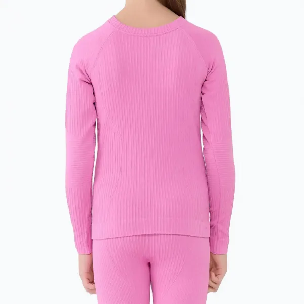 Dievčenské termoprádlo vrchný a spodný diel 4F JUNIOR SEAMLESS UNDERWEAR F251-4FJWAW25USEAF251-55S-HOT PINK