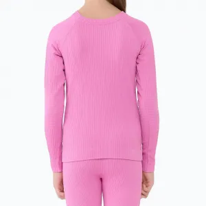 Dievčenské termoprádlo vrchný a spodný diel 4F JUNIOR SEAMLESS UNDERWEAR F251-4FJWAW25USEAF251-55S-HOT PINK