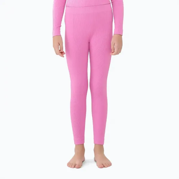 Dievčenské termoprádlo vrchný a spodný diel 4F JUNIOR SEAMLESS UNDERWEAR F251-4FJWAW25USEAF251-55S-HOT PINK