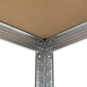 Kovový regál Easy 2 ks 160x80x40 cm, 4 police, nosnosť 640kg