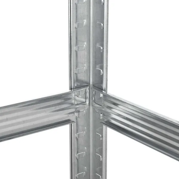 Kovový regál Easy 2 ks 160x80x40 cm, 4 police, nosnosť 640kg