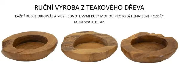 Mauro Ferretti Dekorativná odkladacia miska Erusi z masívu