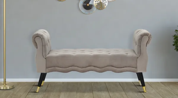 Mauro Ferretti Lavica Paris 120 cm zamat šedá/zlatá