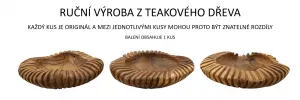 Mauro Ferretti Dekoratívna odkladacia miska Geris 35x7 cm z masívu