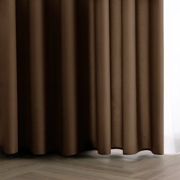 3kraft Záves Carli s priechodkami hnedý, veľkosť 200x270