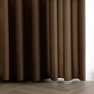 3kraft Záves Carli s priechodkami hnedý, veľkosť 200x270