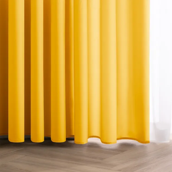 3kraft Záves Carli s priechodkami horčicový, veľkosť 200x270