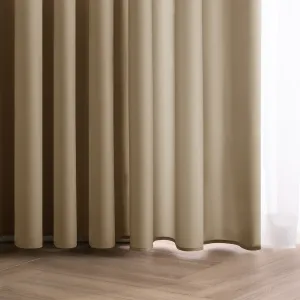 3kraft Záves Carli s priechodkami béžový, veľkosť 200x270