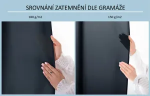 3kraft Záves Carli s priechodkami indigo, veľkosť 200x270