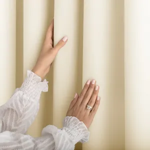 3kraft Záves Carli s priechodkami krémový, veľkosť 200x270
