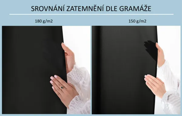 3kraft Záves Carli s priechodkami čierny, veľkosť 140x270