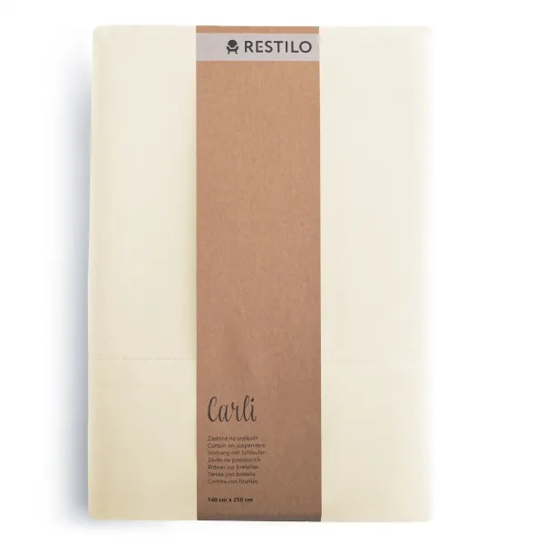 3kraft Záves Carli s priechodkami krémový, veľkosť 200x270