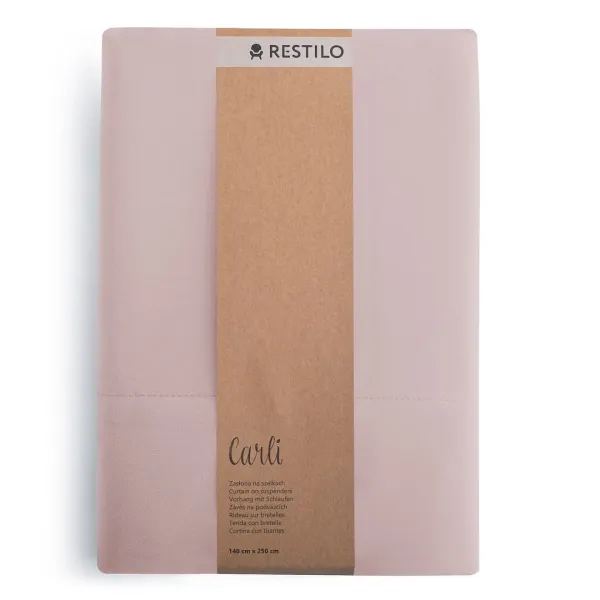 3kraft Záves Carli s očkami púdrovo ružový, veľkosť 200x270